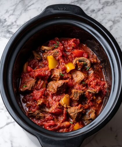 Crock Pot Beef Tomato Basil Steak