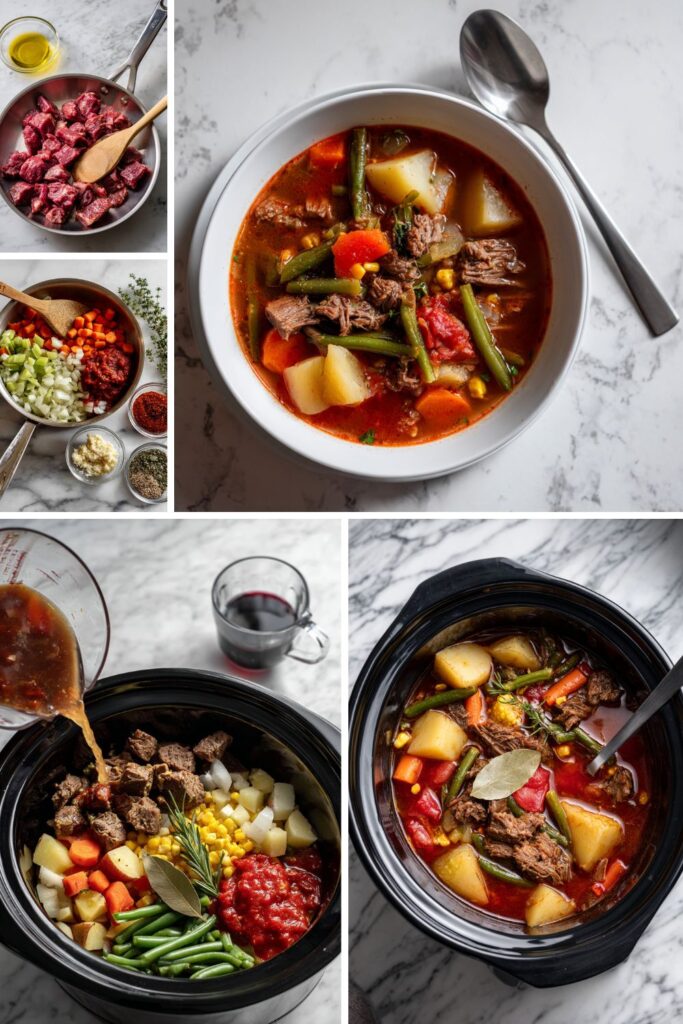 Crock Pot Beef Vegetable Soup