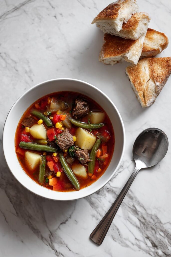 Crock Pot Beef Vegetable Soup