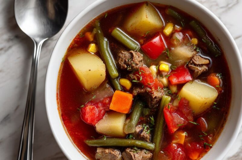 Crock Pot Beef Vegetable Soup
