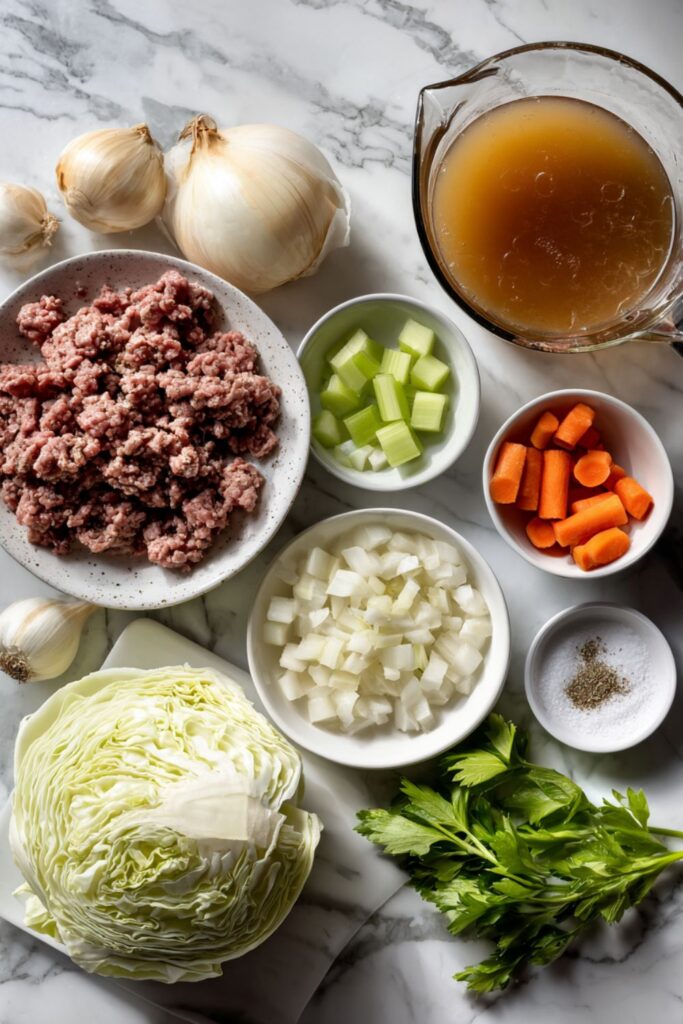 Crock Pot Cabbage Beef Soup
