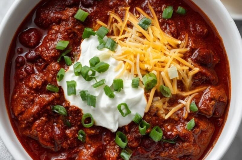 Crock Pot Chunky Beef Chili