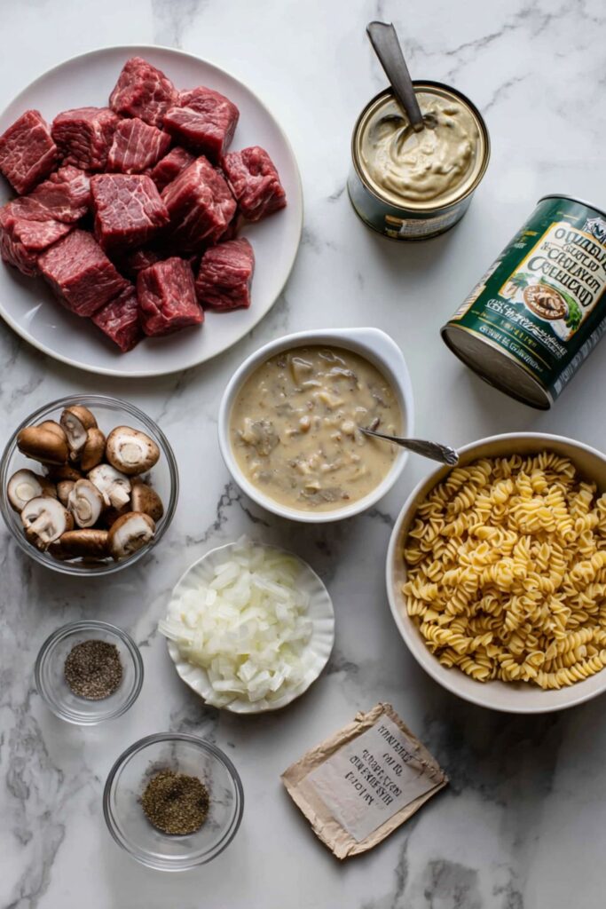 Crock Pot Creamy Celery Beef Stroganoff