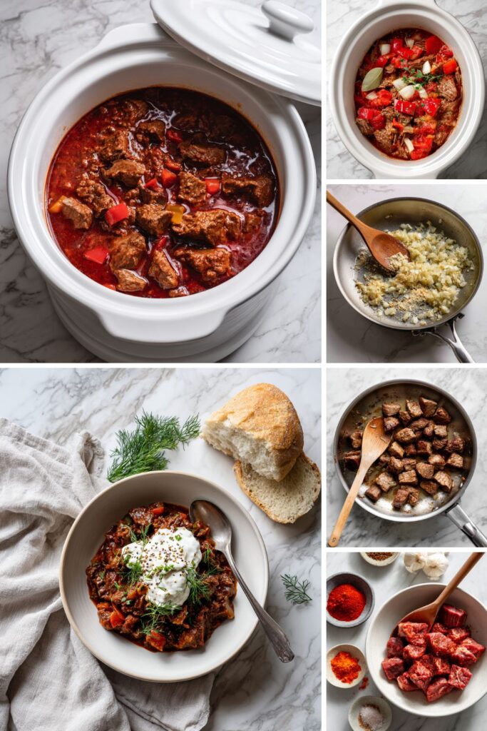 Crock Pot Hungarian Beef Goulash