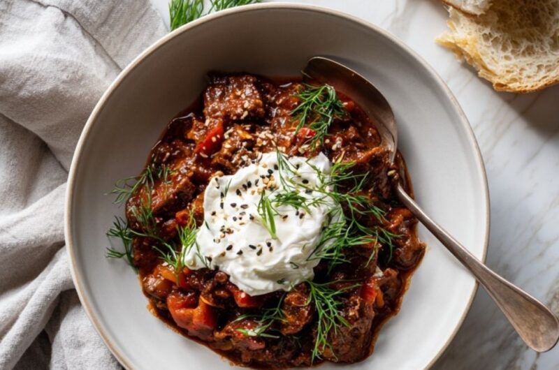 Crock Pot Hungarian Beef Goulash