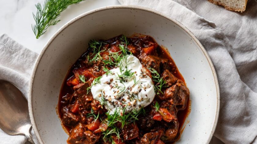 Crock Pot Hungarian Beef Goulash
